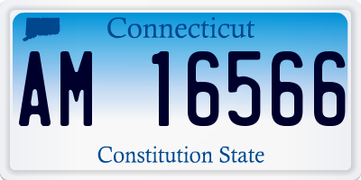 CT license plate AM16566