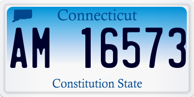 CT license plate AM16573