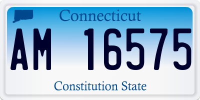 CT license plate AM16575