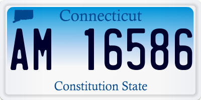 CT license plate AM16586