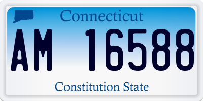 CT license plate AM16588