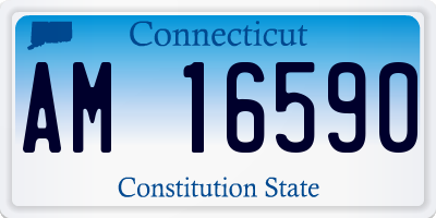 CT license plate AM16590