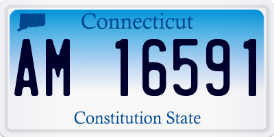 CT license plate AM16591