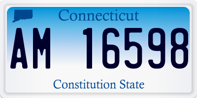 CT license plate AM16598