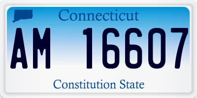 CT license plate AM16607