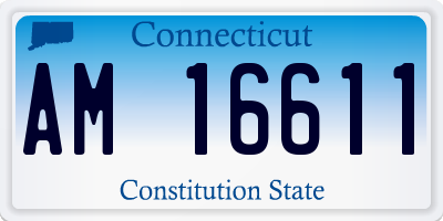CT license plate AM16611