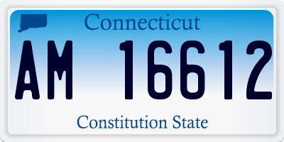 CT license plate AM16612