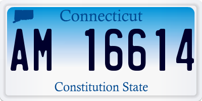 CT license plate AM16614