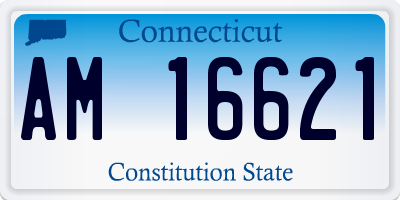 CT license plate AM16621
