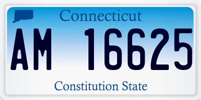CT license plate AM16625