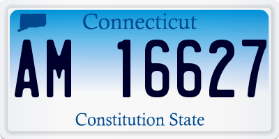 CT license plate AM16627