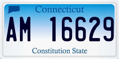 CT license plate AM16629