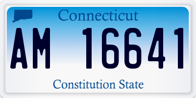 CT license plate AM16641