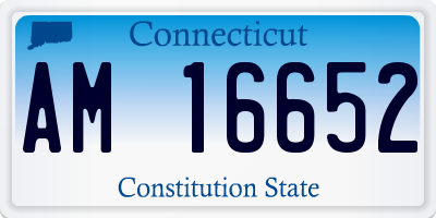 CT license plate AM16652