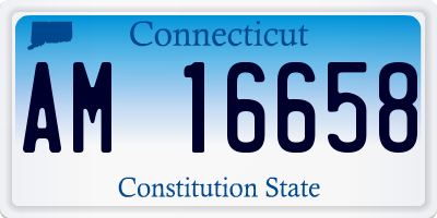 CT license plate AM16658