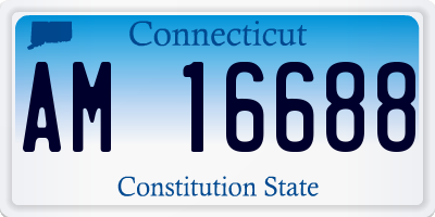 CT license plate AM16688