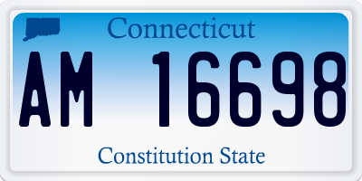 CT license plate AM16698