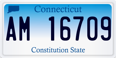 CT license plate AM16709