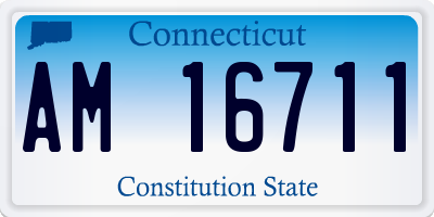 CT license plate AM16711