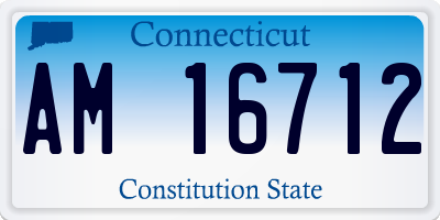 CT license plate AM16712