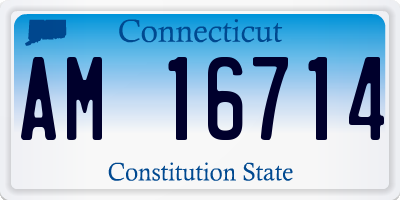 CT license plate AM16714