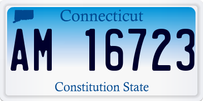 CT license plate AM16723