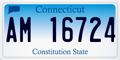 CT license plate AM16724