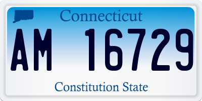 CT license plate AM16729