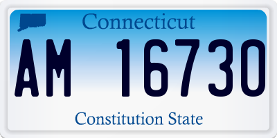 CT license plate AM16730