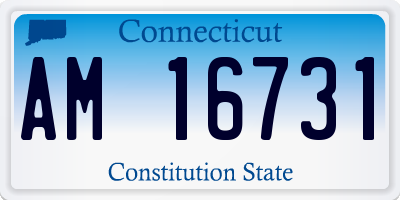 CT license plate AM16731