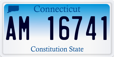 CT license plate AM16741