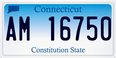 CT license plate AM16750