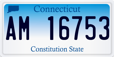 CT license plate AM16753
