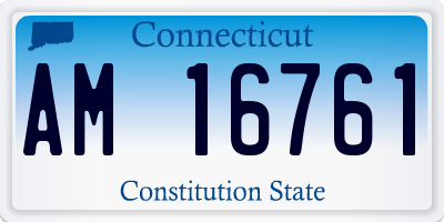 CT license plate AM16761