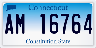 CT license plate AM16764