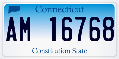 CT license plate AM16768