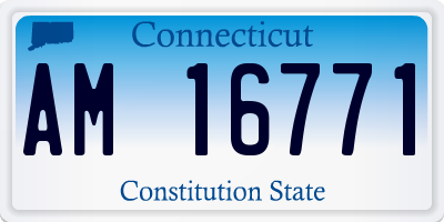 CT license plate AM16771