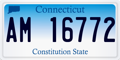 CT license plate AM16772
