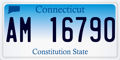 CT license plate AM16790