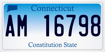 CT license plate AM16798