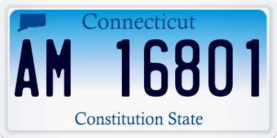 CT license plate AM16801