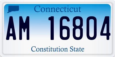 CT license plate AM16804