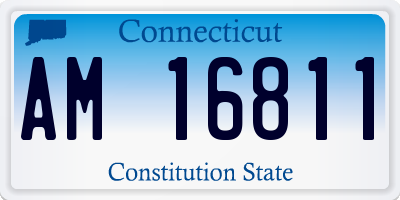 CT license plate AM16811