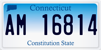 CT license plate AM16814