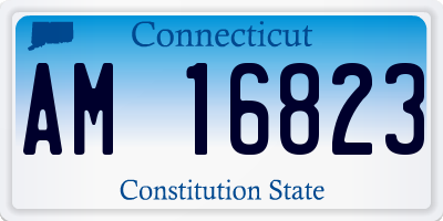 CT license plate AM16823