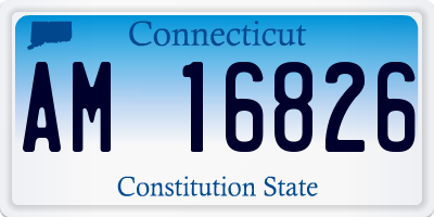 CT license plate AM16826