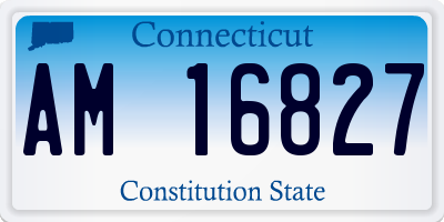 CT license plate AM16827