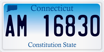 CT license plate AM16830