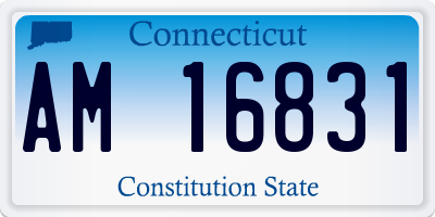CT license plate AM16831