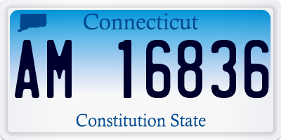 CT license plate AM16836